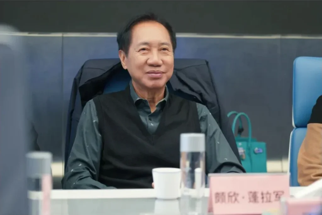 Bhokin Bhalakula seated at roundtable meeting at Crostars Shanghai headquarters, 2025